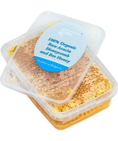 Organic Honeycomb with Raw Acacia Honey Natural Pure Fresh directly from the hive absolutely real product. (350) - Buy Online on GoSupps.com