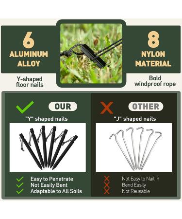 V VONTOX 10x10ft Hammock Rain Fly Tarp with UV Protection - Waterproof Tent Tarp for Camping and Outdoor Activities - Buy Online on GoSupps.com