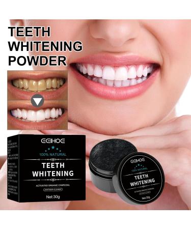 Natural Bamboo Activated Carbon Powder - Teeth Whitening & Cleaning | Charcoal Tooth Whitening Powder - 1 Piece - Buy Online on GoSupps.com