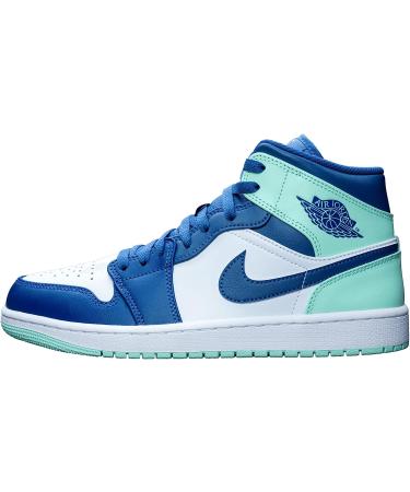 Nike Air Jordan 1 Mid Sneaker - Mystic Navy/Mint Foam-White | Men's Size 11 - Buy Online on GoSupps.com