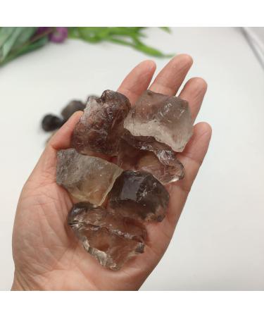 1pc Natural Smoky Raw Rough Stone Quartz Crystal Specimen Reiki Home Decoration Real Crystals kaixun - Buy Online on GoSupps.com