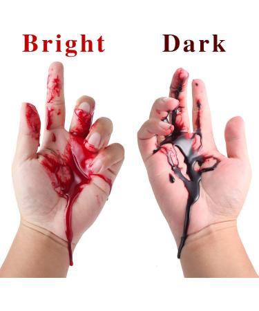 Mysense Washable Fake Blood 0.27 oz | Edible & Realistic Effect for Halloween Cosplay SFX | Zombie Vampire Makeup with Dripping Stage Blood Effect - Buy Online on GoSupps.com