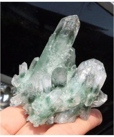 New Find Natural Beautiful Green Tibetan Quartz Crystal Cluster Specimen ERTEYIN - Buy Online on GoSupps.com