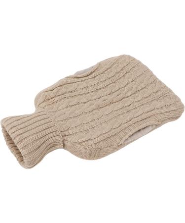 Buy Classic Hot Water Bottle & Comfortable Foot Warmer | Knitted Cover for Winter - Beige | International Shipping Available - Buy Online on GoSupps.com