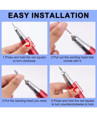 Vnjaoi Diamond Tapered Cuticle Nail Drill Bits Pro Electric Nail Bit for Nail Studio Manicure 3/32 Shank efile Bit (Medium) - Buy Online on GoSupps.com