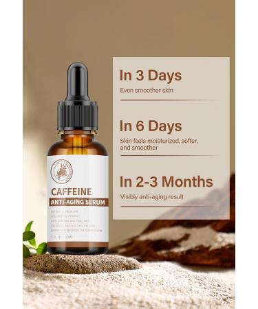 Caffeine Eye Serum | Anti-Aging Under Eye Treatment for Moisturizing & Brightening | Reduce Wrinkles Dark Circles & Spots | Beauty Skin Care - Buy Online on GoSupps.com