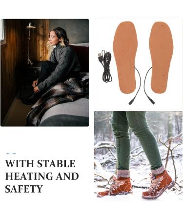 Holibanna Heated Insoles - USB Rechargeable Cuttable Electric Foot Warmers for Men & Women | International Shipping - Buy Online on GoSupps.com