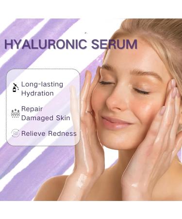 Tongyend Hyaluronic Serum Hyaluronic Acid Serum For Face Anti Aging Serum For Face Smooth Fine Lines Hydrating Serum To Reduce Fine Lines&Wrinkles Youthful Skin Rejuvenating Serum For All Skin Types - Buy Online on GoSupps.com