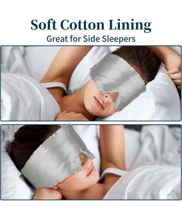 WLLHYF Silk Sleep Mask for Men and Women - Soft Cooling Eye Cover for Better Sleep - Adjustable Strap - Blackout Blindfold - Buy Online on GoSupps.com