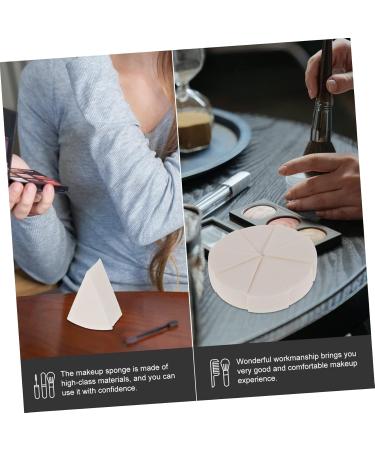 MAGICLULU 8 Sets Triangular Sponge Puff Face Powder Sponge Puff Triangular Puff Esponjas Para Maquillaje Facial Pads Sponges Wedge Sponge for Makeup Cosmetics White Girl Mini - Buy Online on GoSupps.com