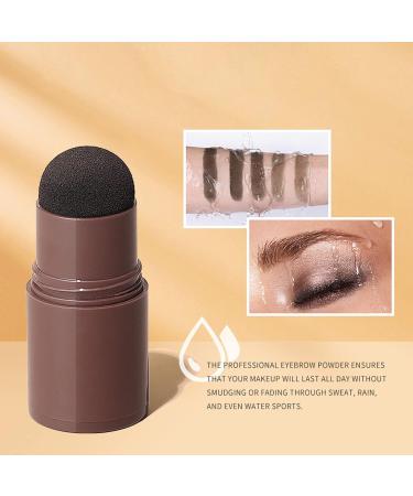 Hirock Eyebrow Stamp Set - One Step Shaping Kit with 10 Reusable Templates | Natural Brown Makeup Powder for Perfect Eyebrows - International Shipping Available - Buy Online on GoSupps.com