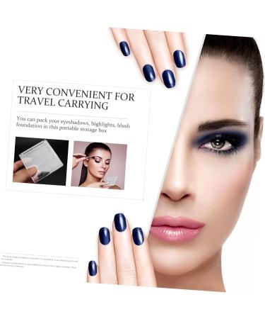 Ipetboom 20 Pcs Eye Shadow Box Eyeshadow Blush Powder Case Makeup Organizer Case Travel Compartment Platen 8x8cmx5pcs Transparent Colorx5pcs - Buy Online on GoSupps.com