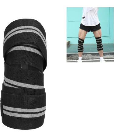 Buy Elastic Sports Knee Brace for Gym & Weightlifting - Black & Gray - Optimal Support for Cross Training - Buy Online on GoSupps.com
