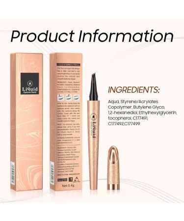 Eyebrow Microblading Pen - Waterproof Long-Lasting Gray Brow Pencil with Micro-Fork Tip for Natural Look - Buy Online on GoSupps.com