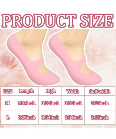 Jadive 3 Pairs Silicone Moisturizing Socks for Men & Women - Anti-Crack Foot Care & Protection - Buy Online on GoSupps.com