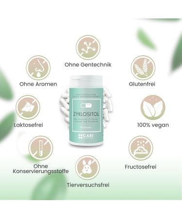 Zyklositol Capsules | Myo & D-Chiro Inositol with Folic Acid | PCOS Support Insulin Resistance Vegan Made in Germany - Shop Now! - Buy Online on GoSupps.com