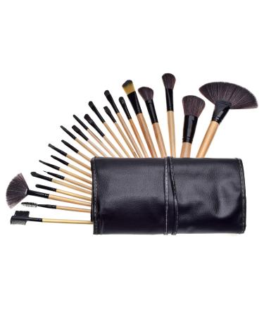 Afunti Make Up Brush Set 24 Pieces Professional Makeup Brush Kit Cosmetic Brush Foundation Face Brush Eye Brush with PU Leather Bag - Buy Online on GoSupps.com
