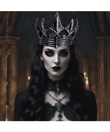 Rehmanniae Halloween Crow Crown - Cosplay Crown Gothic Headpiece Costume Crown Gothic Headpiece for Halloween Prom Cosplay Stage Performance - Buy Online on GoSupps.com