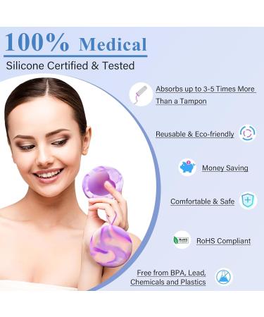 Menstrual Disc with Size M+L - 100% Medical Silicone Menstrual Cup for Active Women - Perfect for Sport Swimming & Intimacy - Buy Online on GoSupps.com