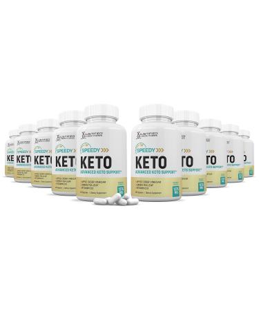 Justified Laboratories (10 Pack) Speedy Keto ACV Pills 1275MG Formulated with Apple Cider Vinegar Keto Support Blend Alternative to Gummies 600 Capsules