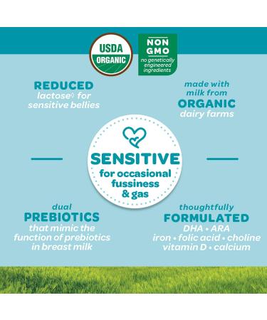 Happy Baby Organics Stage 1 Sensitive Infant Formula Powder - 21 oz | Organic Milk-Based Nutrition - Buy Online on GoSupps.com