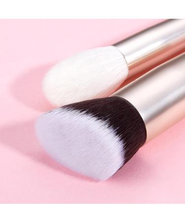 Jessup 20pcs Professional Makeup Brush Set - Natural Bristle for Foundation, Eyeshadow, Blusher - Concealer Brush Included - Blushing Bride T291 - Buy Online on GoSupps.com