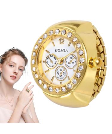 Montre doigts pour femme bague d'horloge vintage bague ronde analogique pour un affichage pr cis bague de montre pour homme et femme dor