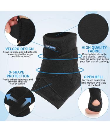 AKSO MEDICOS Breathable Ankle Brace for Men & Women - Adjustable Support for Achilles Sprain Recovery - Buy Online on GoSupps.com