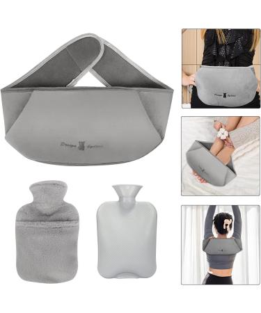 Heat Bottle 1.2L - 3 in 1 Rubber Heat Belt for Pain Relief | Ideal for Children Adults & Seniors - Gray - Buy Online on GoSupps.com