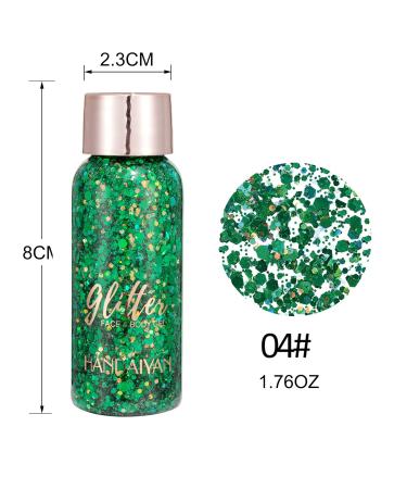 Buy Body Glitter Gel | Chunky Sparkling Face & Hair Makeup | Festival & Mermaid Sequin Glitter - Fast International Shipping - Buy Online on GoSupps.com