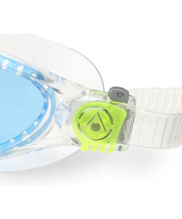 Aquasphere Vista JR Swimming Goggles for Kids | UV Protection Leak-Free Silicone Seal | Perfect for Boys & Girls Ages 6+ - Transparent & Light Green-Blue Lens - Buy Online on GoSupps.com
