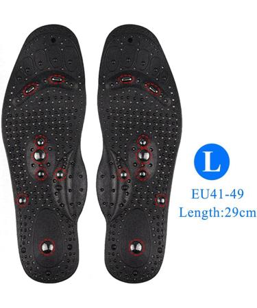Acupressure Magnetic Shoe Insoles for Pain Relief - Foot Massage Therapy Inserts for Men - Buy Online on GoSupps.com