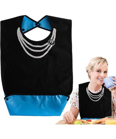 Adult Bibs for Eating - Reusable Feeding Bib with Crumb Catcher - Stylish and Comfortable Adult Bibs for Women and Elderly for Nursing Home Home Care - Buy Online on GoSupps.com