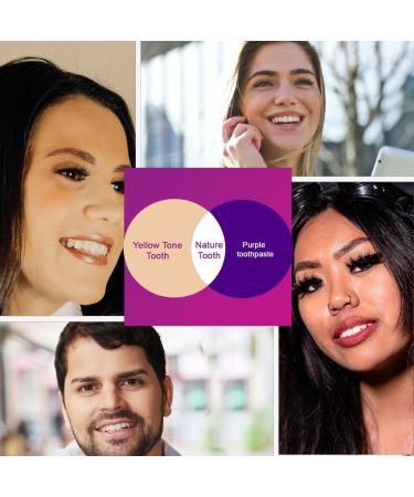 Purple Toothpaste for Teeth Whitening: Best Color-Correcting Toothpaste for Stain Removal Sensitive Teeth Brightening & Non-Peroxide Whitening for Adults 1 fl oz (2pack Package May Vary) 1 Fl Oz (Pack of 2) - Buy Online on GoSupps.com