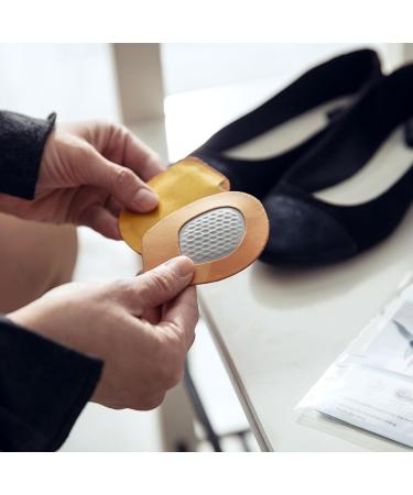 Colette Metatarsal Halter Cushion - Premium Leather & Latex Anti-Slip Insoles for High Heels Sandals & Fashion Shoes | Comfortable Half-Insoles for Women - Buy Online on GoSupps.com