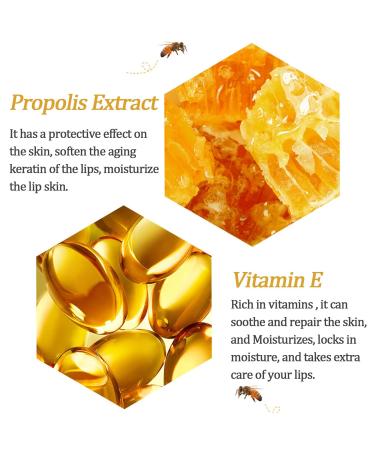 4 PCS Bee Lip Balm Lip Mask Honey Pot Valentines Day Gifts Honey & Strawberry & Watermelon & Apple Lime Lip Sleeping Mask Propolis Moisturizing Lip Balm with Stick Galentines Day Gifts Party Favors - Buy Online on GoSupps.com