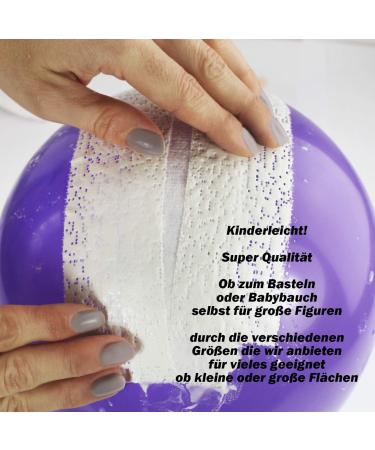 Romed Plaster Bandages - 24 Rolls x 2.7m for Baby Belly Casting | Perfect for DIY Crafts & Medical Use - Buy Online on GoSupps.com