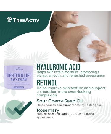 Neck Firming Cream with Hyaluronic Acid Collagen and Cupuacu Butter Firming Lifting Neck Cream for Wrinkles and Crepe Skin Neck Wrinkle Cream and Moisturizer for Smoother-Looking Skin (4oz) - Buy Online on GoSupps.com