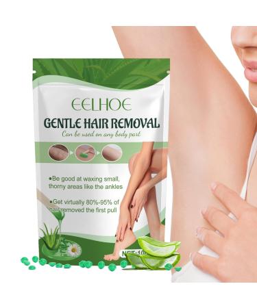 Pearl wax for hair removal wax beans for coarse hair removal for sensitive skin with pure aloe |Hard wax pearls for face eyebrows legs bikini Brazilian wax