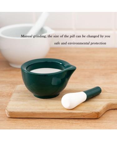 Premium Ceramic Mortar and Pestle - Pill Crusher & Spice Grinder for Adults Seniors & Pets | Fine Powder Grinding - Buy Online on GoSupps.com
