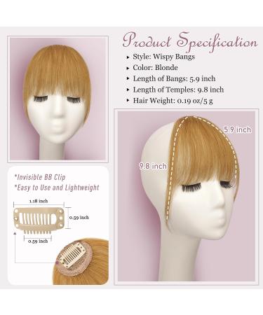 Ruwiss Clip-In Ponytail - 100% Remy Real Hair Bangs & Extensions for Women | Orange Blonde 5.5g (Single Pack) - Buy Online on GoSupps.com