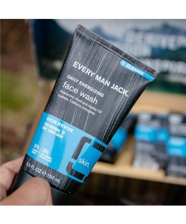 Every Man Jack Daily Energizing Face Wash for Men - Deeply Cleanse Moisturize and Revive Dry Tired Skin with Hyaluronic Acid and Caffeine - 148 mL Men's Face Wash - Twin Pack - Buy Online on GoSupps.com