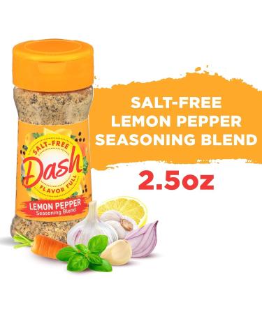 Mrs Dash Lemon Pepper Seasoning | Salt Free Seasoning Blend | Kosher Certified Mixed Spice | All Natural | 2 x 71g - Buy Online on GoSupps.com