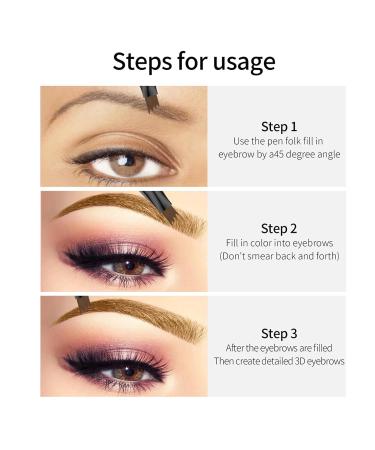 Buy Dark Brown 2-in-1 Eyebrow Pencil & Eyeliner - Long-lasting Waterproof Anti-Smudge Dual-Ended Tool for Perfect Eyebrows & Eyeliner | International Shipping Available - Buy Online on GoSupps.com