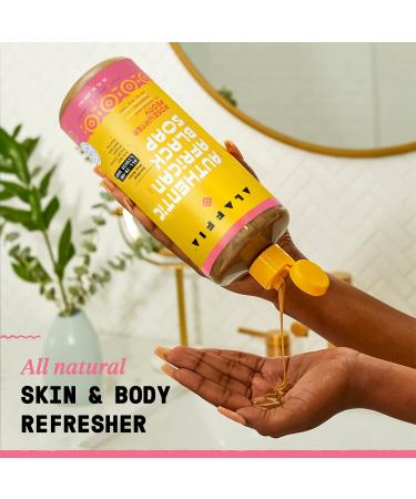 Alaffia African Black Soap with Rosewater Peony 32 Fl Oz - Authentic All-in-One Formula - Buy Online on GoSupps.com