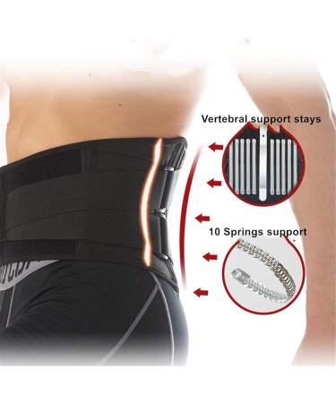 Strong Lumbar Support Belt For Men And Women Lower Back Brace Decompression Girdles Waist Posture Corrector Adjustable For Pain Relief lofty ambition A XL/X - Buy Online on GoSupps.com