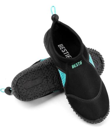 Bestif Bathing Shoes for Men & Women | Neoprene Swimming & Water Shoes | Lightweight & Comfortable | Sizes 36-45 | Black & Blue - Buy Online on GoSupps.com