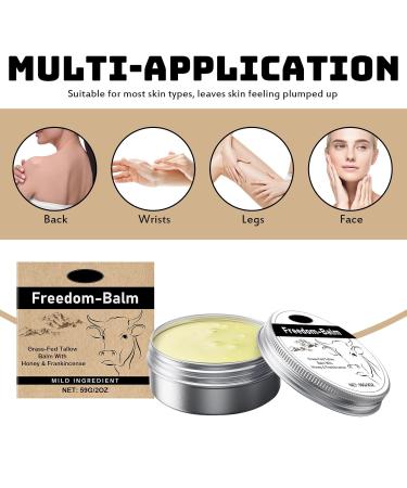 DIANA'S DREAM Beef Tallow and Honey Balm for Skin Tallow Face Moisturizer Natural Grass-Fed Beef Tallow Balm With Honey Face Moisturizing Cream for Body Skin Care 2 oz (2) - Buy Online on GoSupps.com