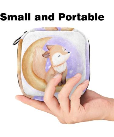 Shop Stylish Portable Women's Menstrual Cup Bags | Fox Moon Multicolored - Perfect for Teens & First Periods - Buy Online on GoSupps.com