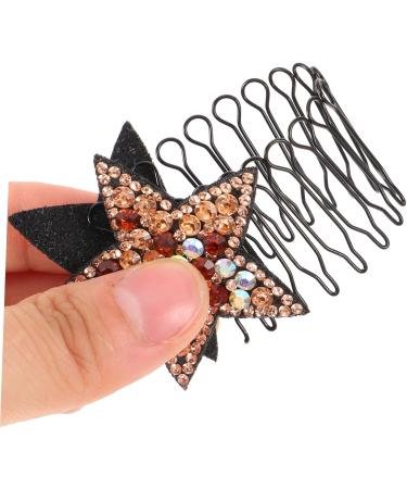 WOFASHPURET Invisible Hairpin Hair Pin Comb Star Hair Clip Star Clips Hair Clips for Women Hair Accessories for Girls Hair Finishing Fixer Comb Tiara Bangs Holder Miss Resin 13.50X4.00X0.50CM Yellow - Buy Online on GoSupps.com